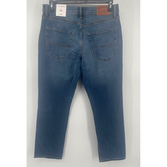Lucky Brand 223 Straight Advanced Stretch Mens Jeans Blue Denim Size 32x30 NWT - Picture 8 of 10